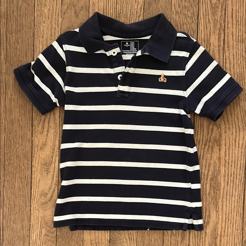 Navy Striped Kids Polo Shirt Baby Gap 5T